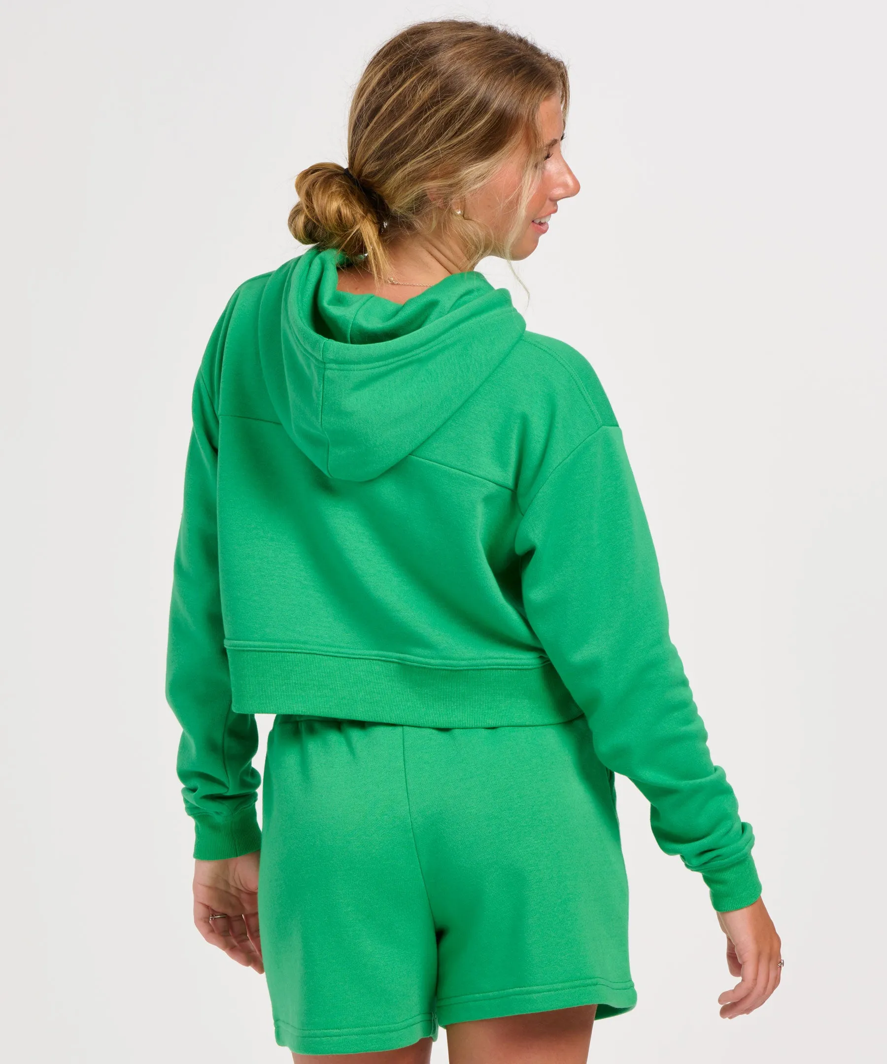 Women's Cropped Fleece Hoodie