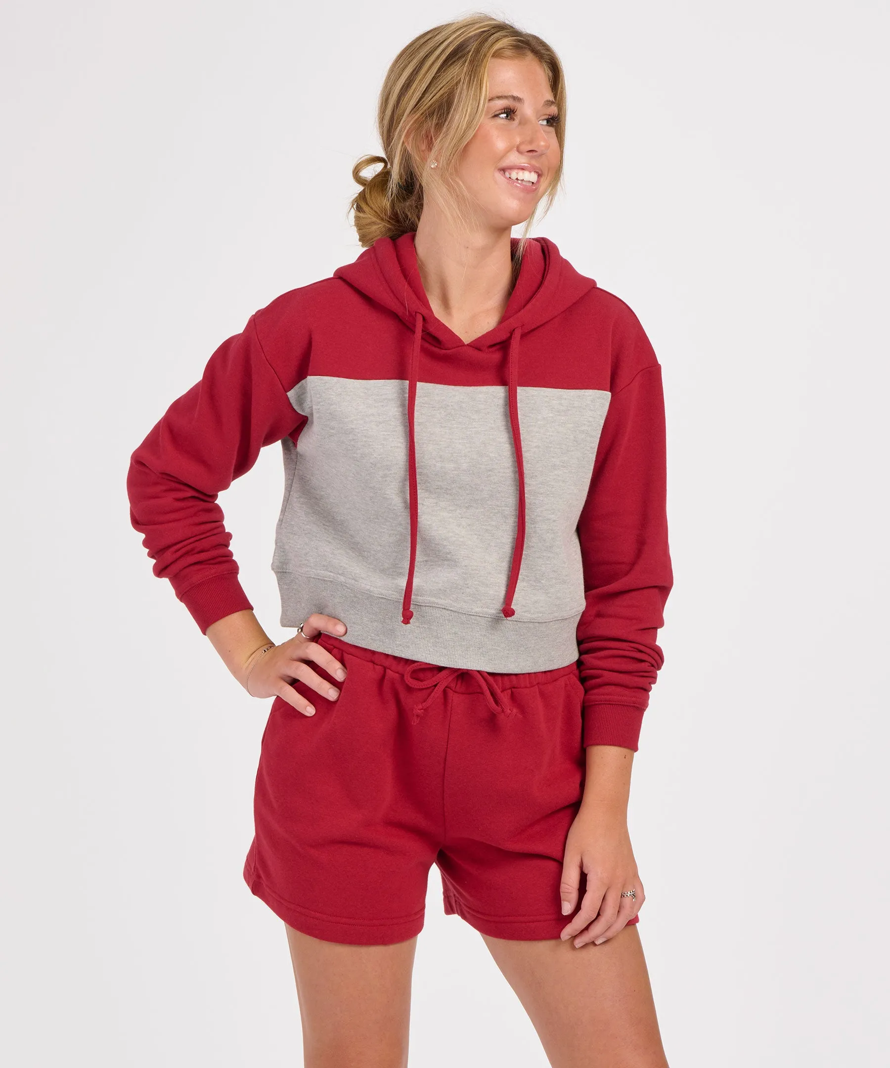 Women's Cropped Fleece Hoodie