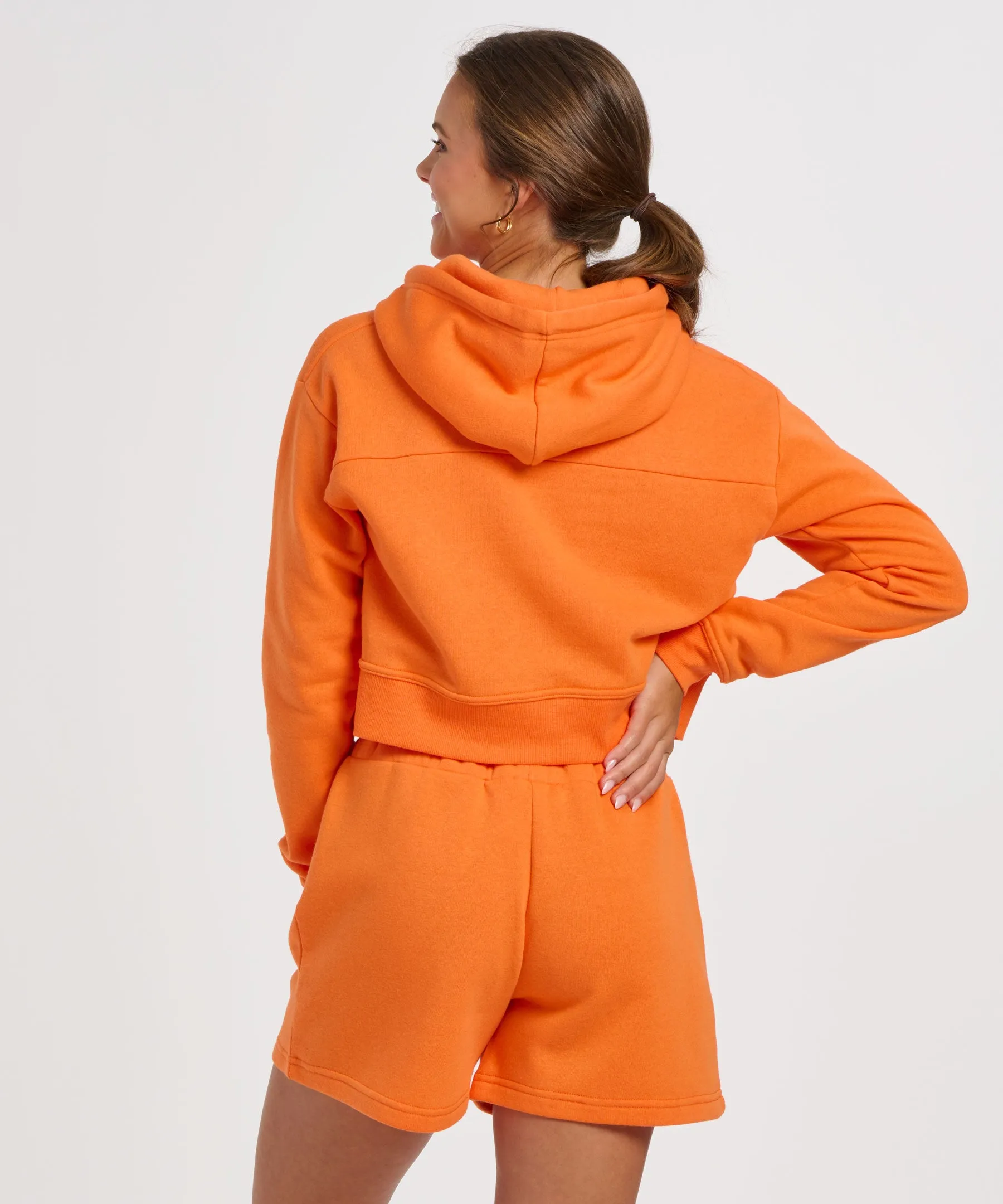 Women's Cropped Fleece Hoodie