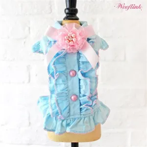 Wooflink Ruffle Shirt in Blue