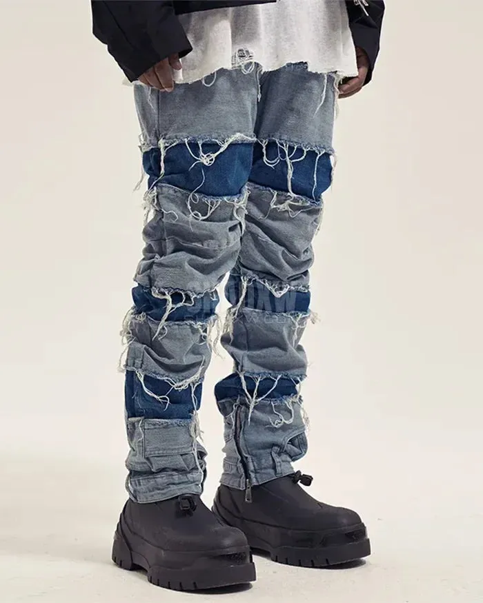 Y2K Ripped Denim Jeans