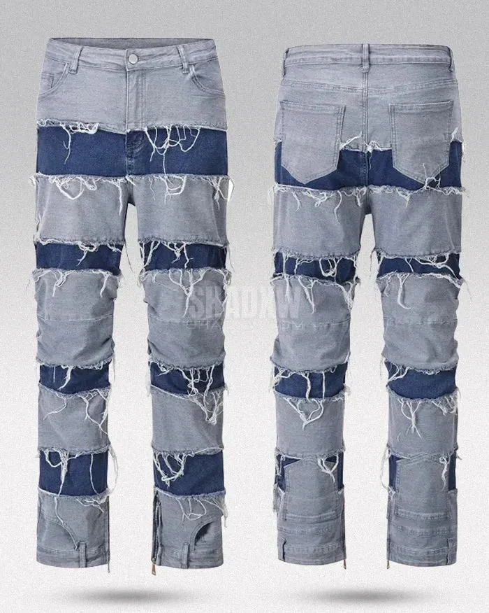 Y2K Ripped Denim Jeans