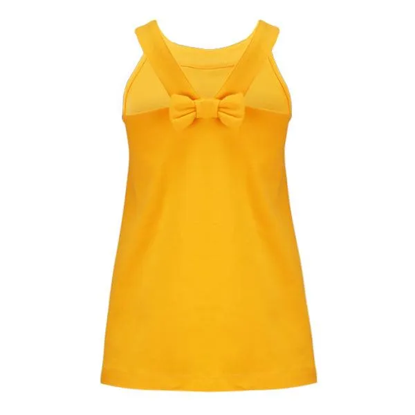 YELLOW SPAG GIRLS DRESS